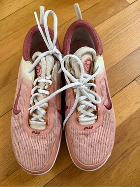 Nike Low-Top Sneakers in Pink and Burgundy with Cream Accents